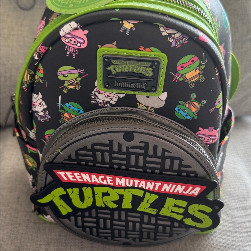 NWT - Loungefly Teenage Mutant Ninja Turtles Kids Backpack